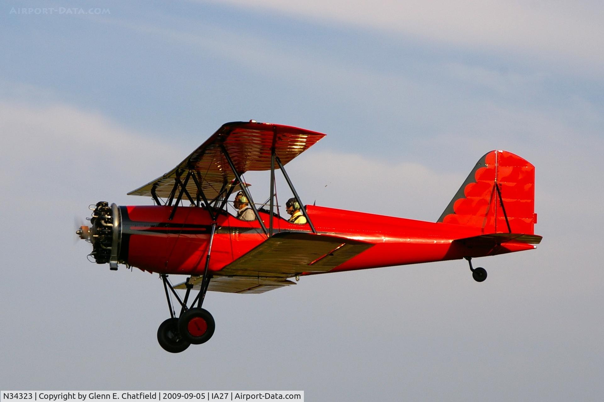 N34323, 1942 Meyers OTW-145 C/N 67, At the Antique Airplane Association Fly In.
