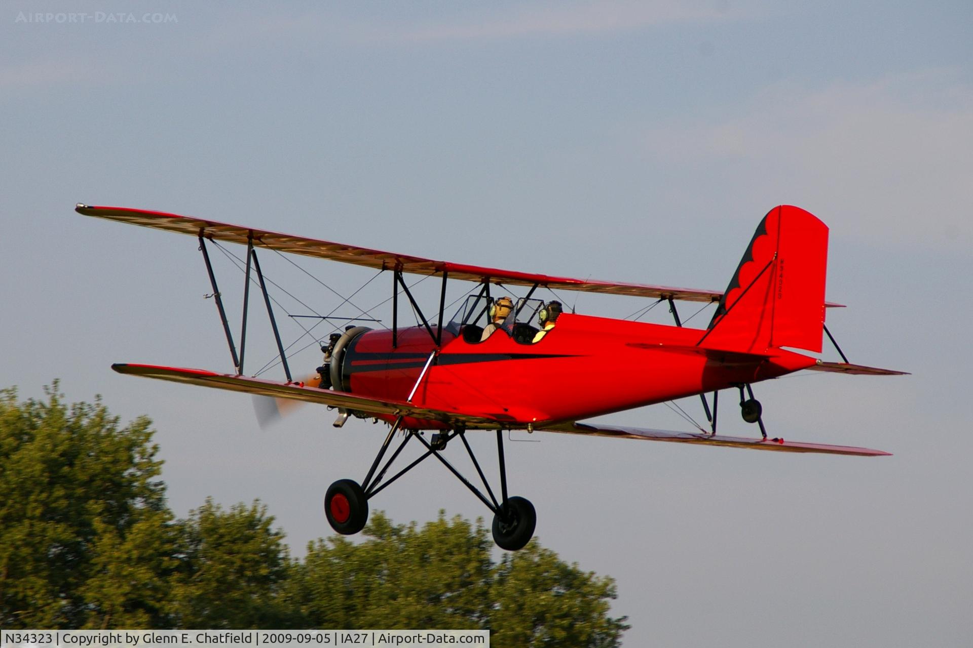 N34323, 1942 Meyers OTW-145 C/N 67, At the Antique Airplane Association Fly In.