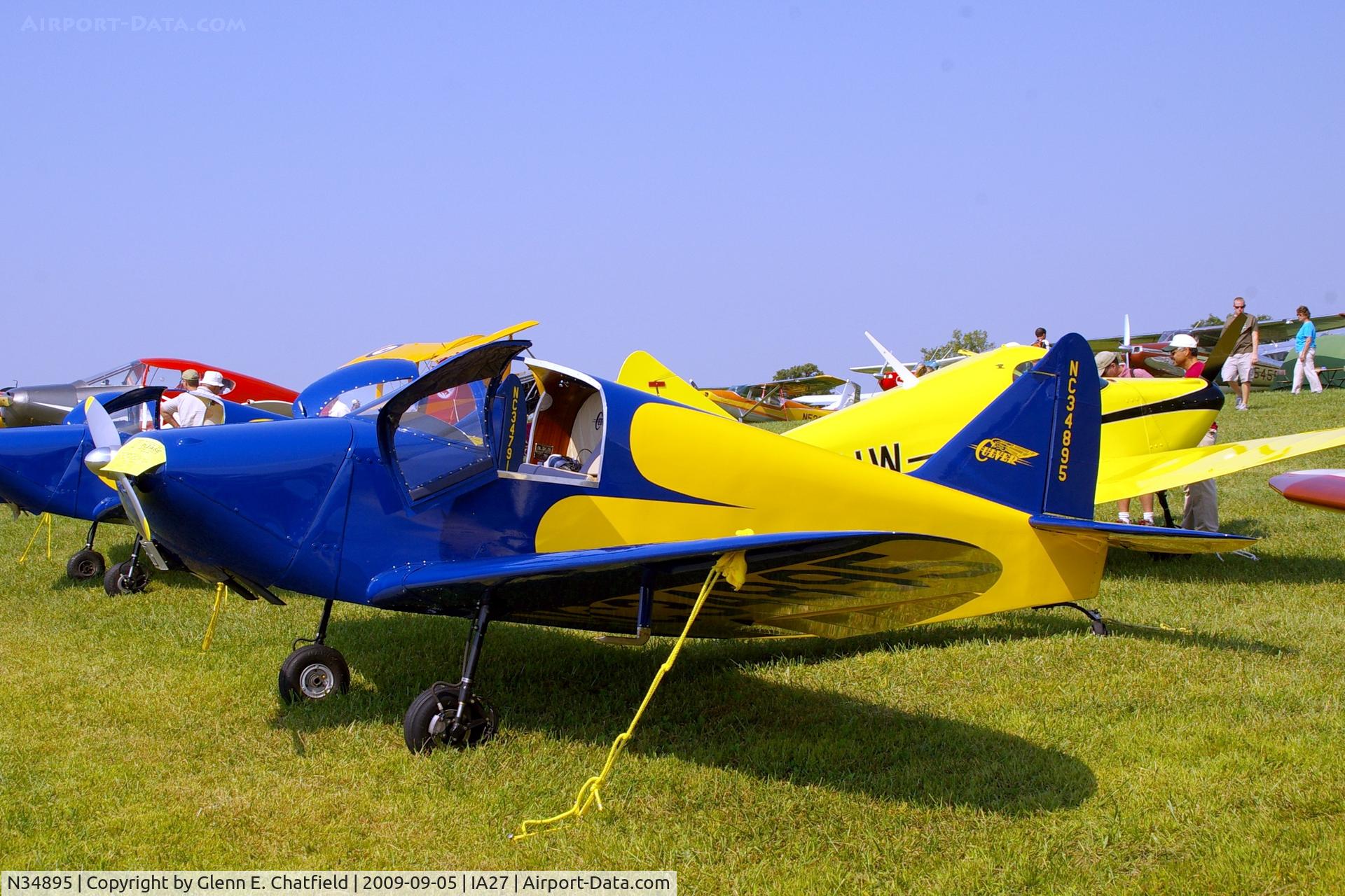 N34895, 1941 Culver LFA C/N 302, At the Antique Airplane Association Fly In.