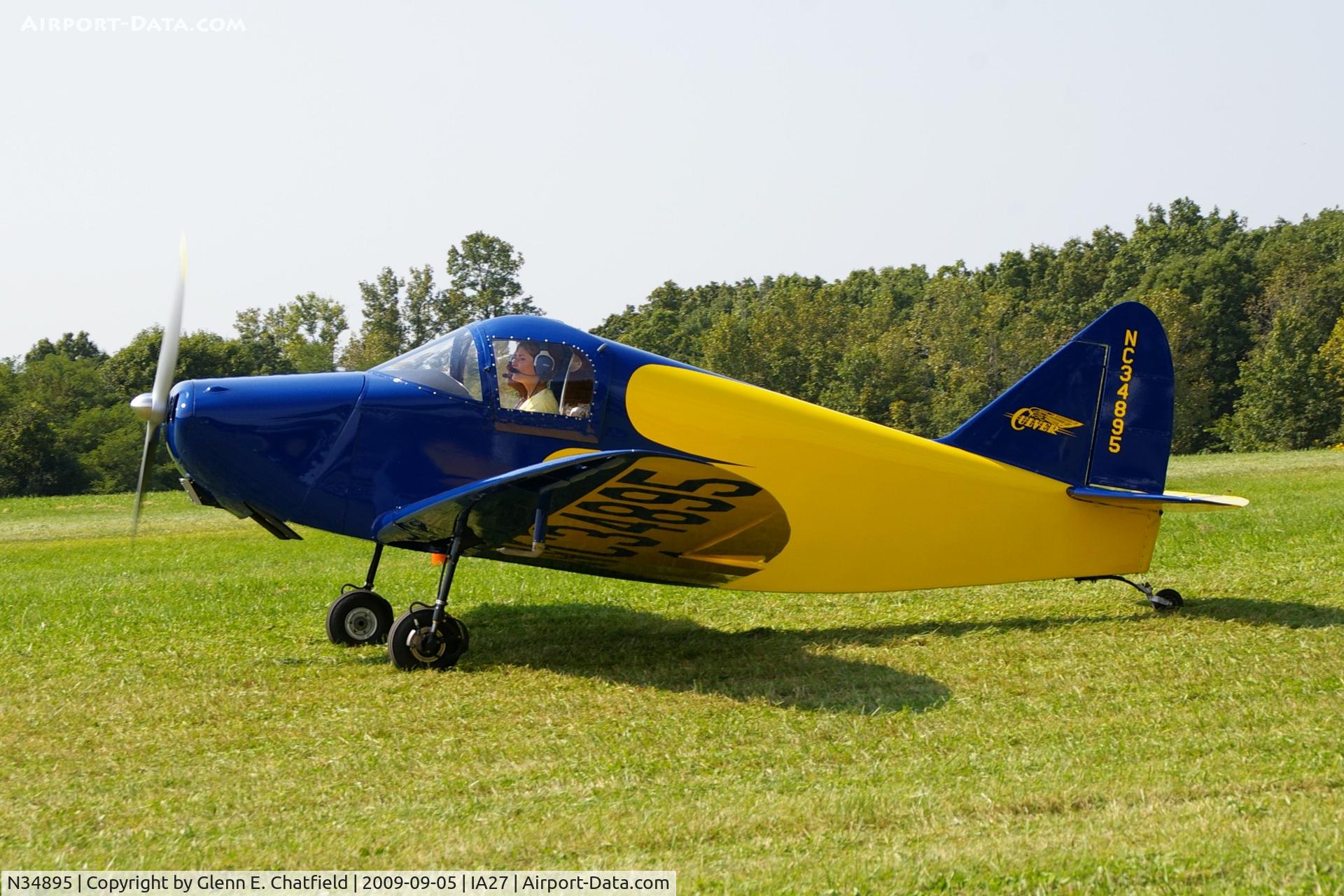 N34895, 1941 Culver LFA C/N 302, At the Antique Airplane Association Fly In.