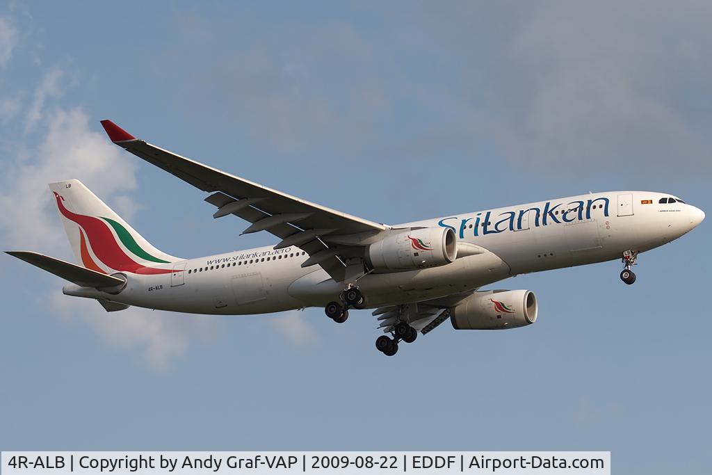 4R-ALB, 1999 Airbus A330-243 C/N 306, SriLankan A330-200