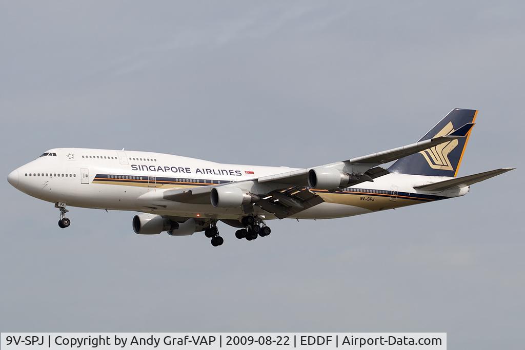 9V-SPJ, 1996 Boeing 747-412 C/N 26556, Singapore Airlines 747-400
