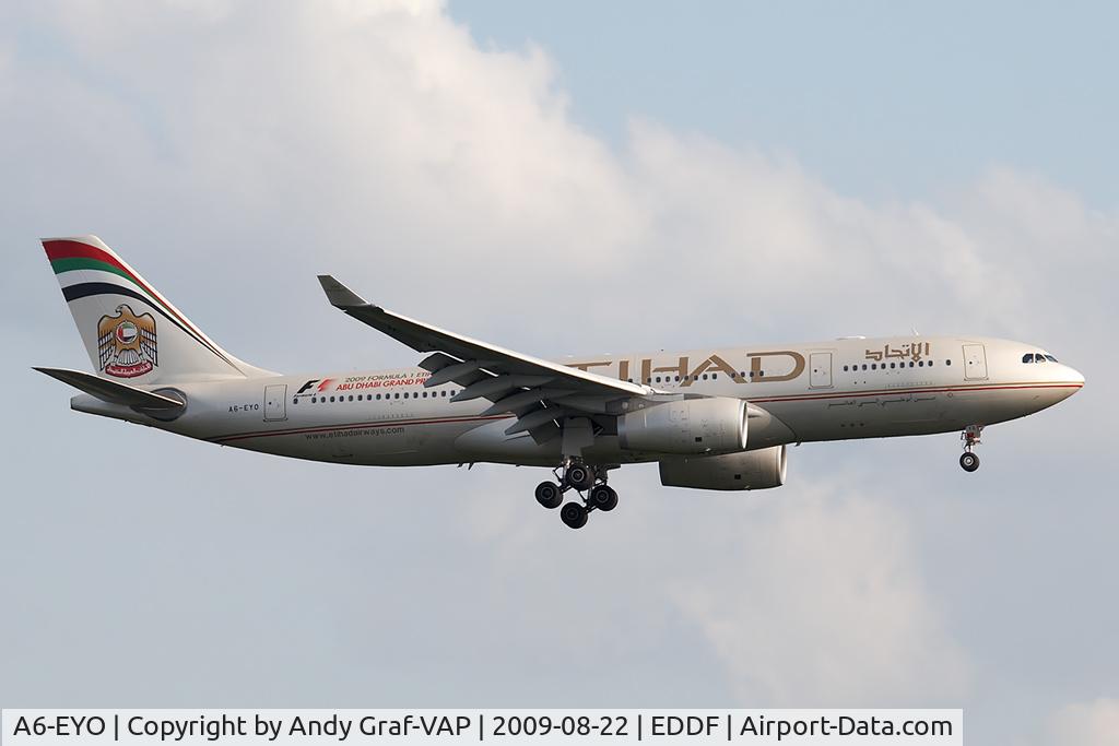 A6-EYO, 2007 Airbus A330-243 C/N 852, Ethiad Airlines A330-200