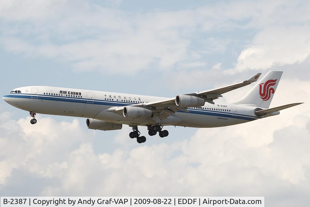 B-2387, Airbus A340-313 C/N 201, Air China A340-300
