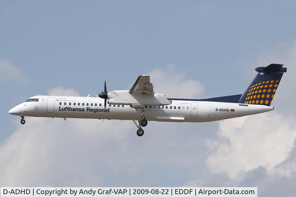 D-ADHD, 2001 De Havilland Canada DHC-8-402Q Dash 8 C/N 4056, Lufthansa DHC 8-400