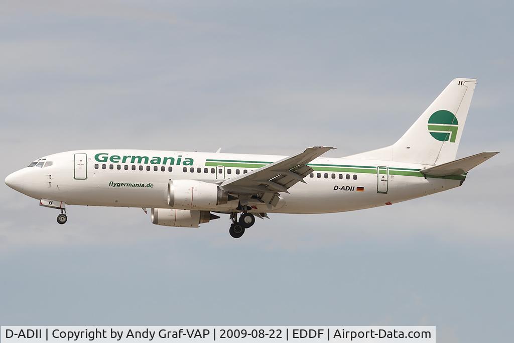 D-ADII, 1987 Boeing 737-329 C/N 23775, Germania 737-300