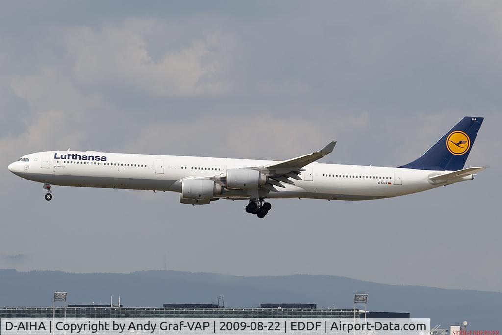D-AIHA, 2003 Airbus A340-642 C/N 482, Lufthansa A340-600
