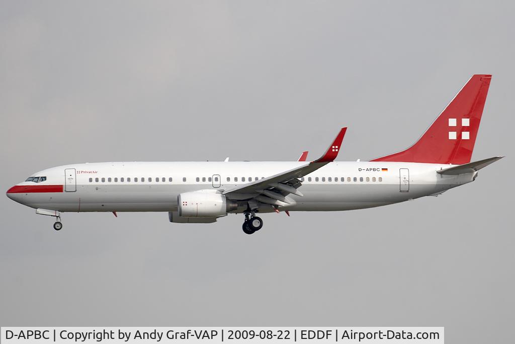 D-APBC, 2004 Boeing 737-8BK C/N 33016, Privatair 737-800