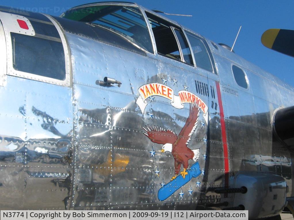 N3774, 1943 North American B-25D Mitchell C/N 100-23960, On the ramp at Sidney, Ohio during the EAA fly-in.