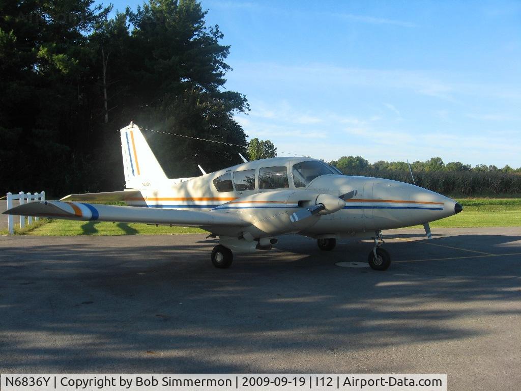 N6836Y, 1969 Piper PA-23-250 C/N 27-4176, On the ramp at Sidney, Ohio during the EAA fly-in