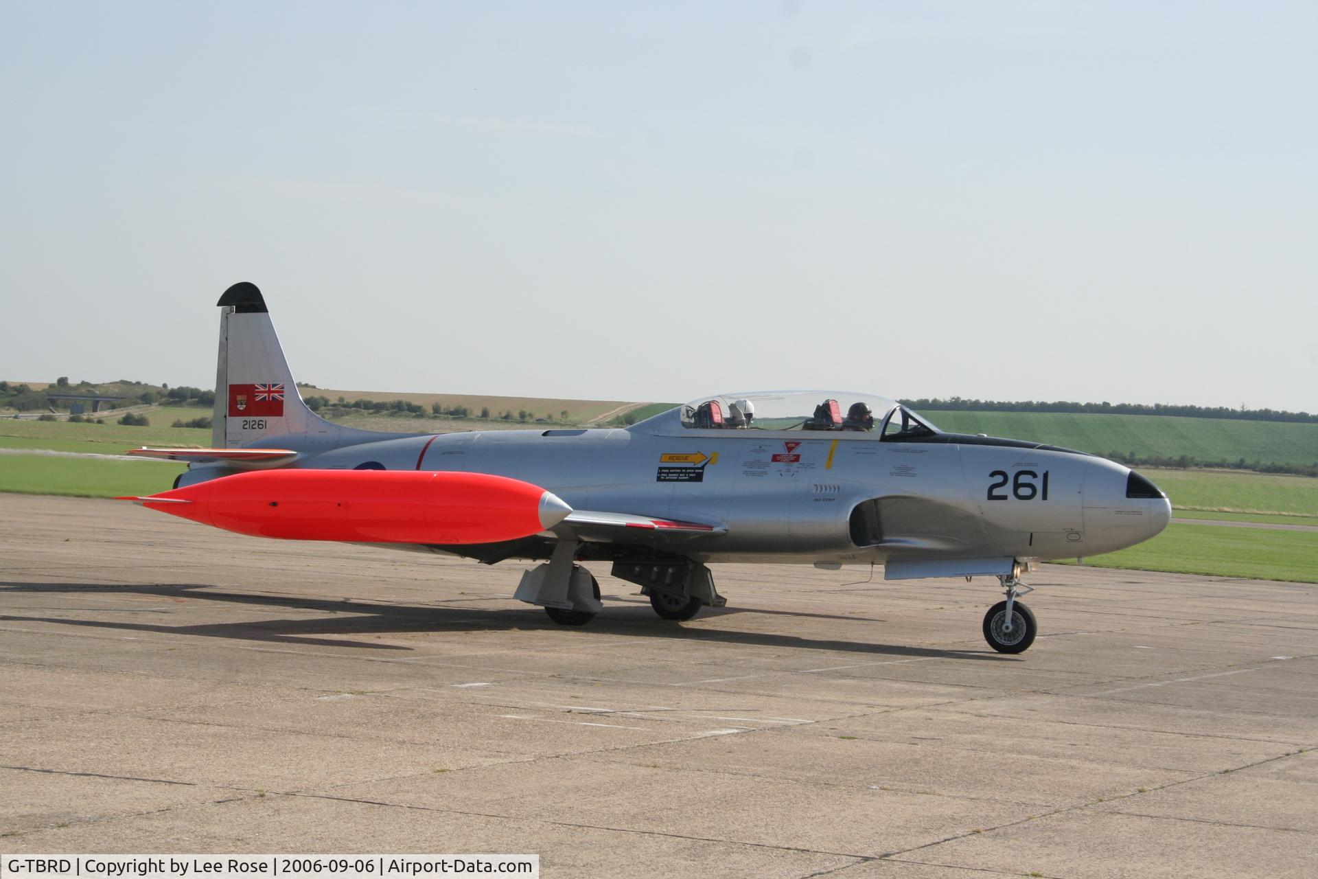 G-TBRD, 1954 Canadair CT-133 Silver Star 3 C/N T33-261, One of the last photos of this beautiful aircraft.G-TBRD sadly crashed on take off.Thankfully the 2 crew survived