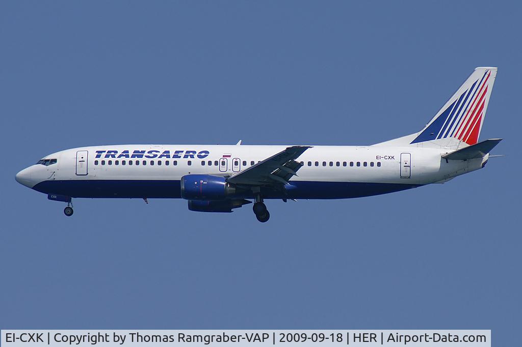 EI-CXK, 1992 Boeing 737-4S3 C/N 25596/2255, Transaero Airlines Boeing 737-400