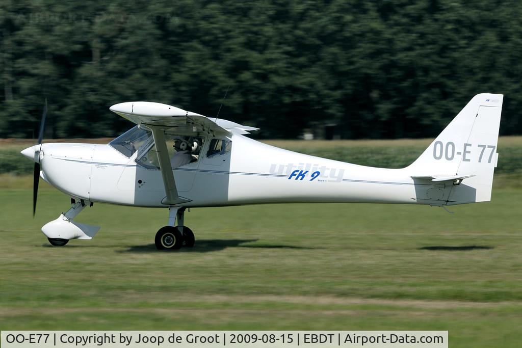 OO-E77, 2004 B & F Technik FK-9 Mark IV Utility C/N 09-04-249, schaffen diest old timer fly in