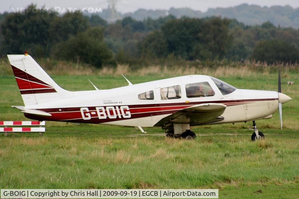 G-BOIG, 1985 Piper PA-28-161 Cherokee Warrior II C/N 28-8516027, Barton Fly-in and Open Day