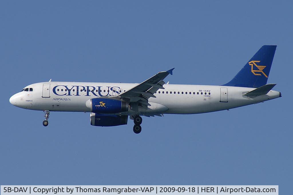 5B-DAV, 1989 Airbus A320-231 C/N 037, Cyprus Airways Airbus A320