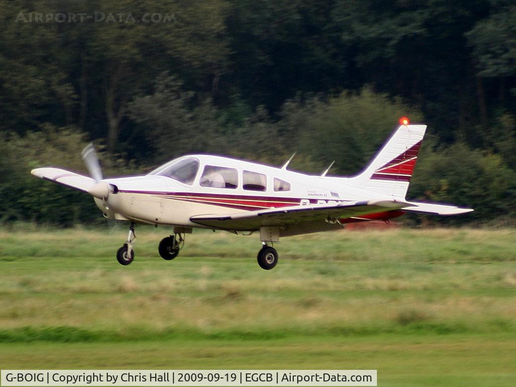 G-BOIG, 1985 Piper PA-28-161 Cherokee Warrior II C/N 28-8516027, Barton Fly-in and Open Day