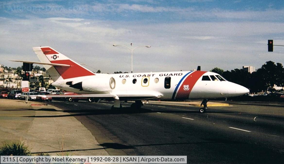 2115, Dassault HU-25A Guardian C/N 419, Dassault HU-25A c/n 419. (Stopping the traffic on Harbor Drive)
