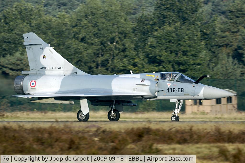 76, Dassault Mirage 2000-5F C/N 316, Departure of one of the ECE05-330 Mirages. Unfortunately it did not return after its flight.