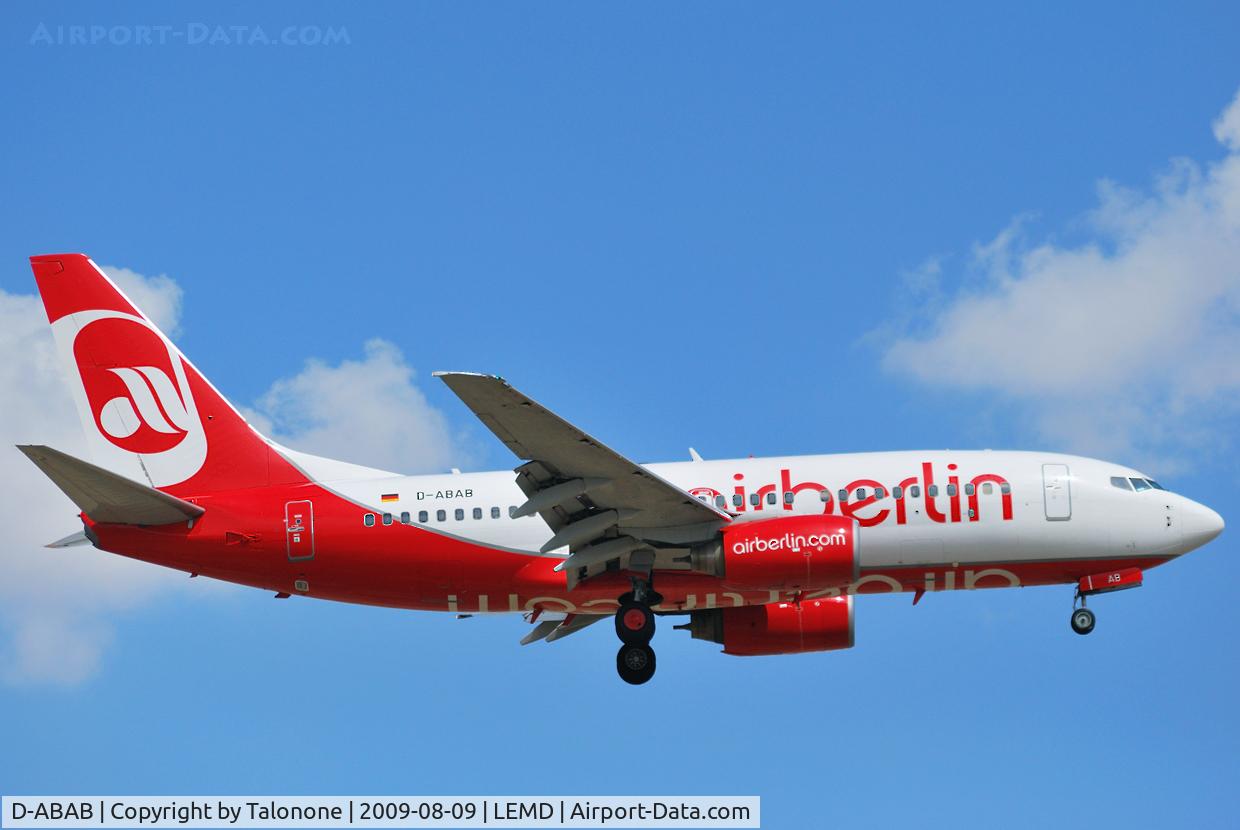 D-ABAB, 2001 Boeing 737-76Q C/N 30277, Air Berlin