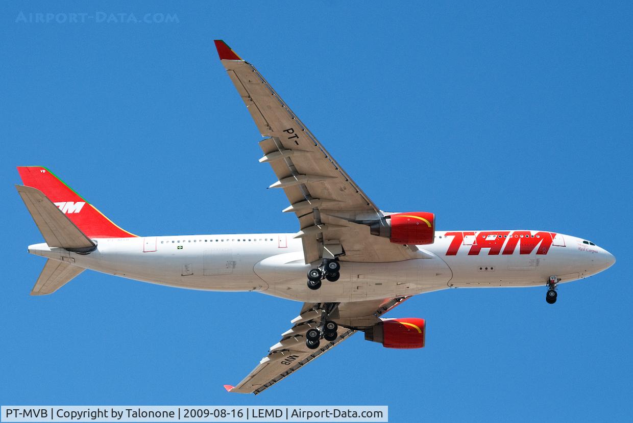 PT-MVB, 1998 Airbus A330-223 C/N 238, TAM BRASIL