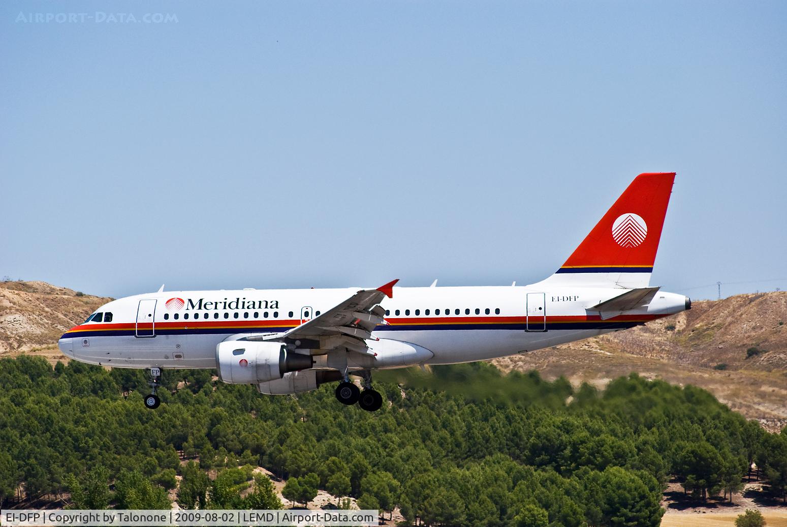EI-DFP, 1999 Airbus A319-112 C/N 1048, Meridiana Italy
