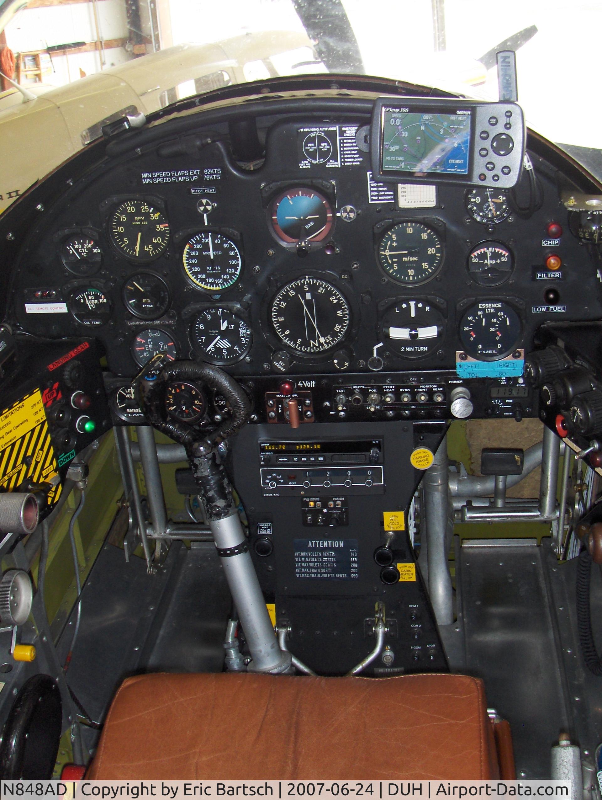 N848AD, 1959 Pilatus P3-05 C/N 486-35, Front Cockpit of N848AD (P3-05 SN 486-35)