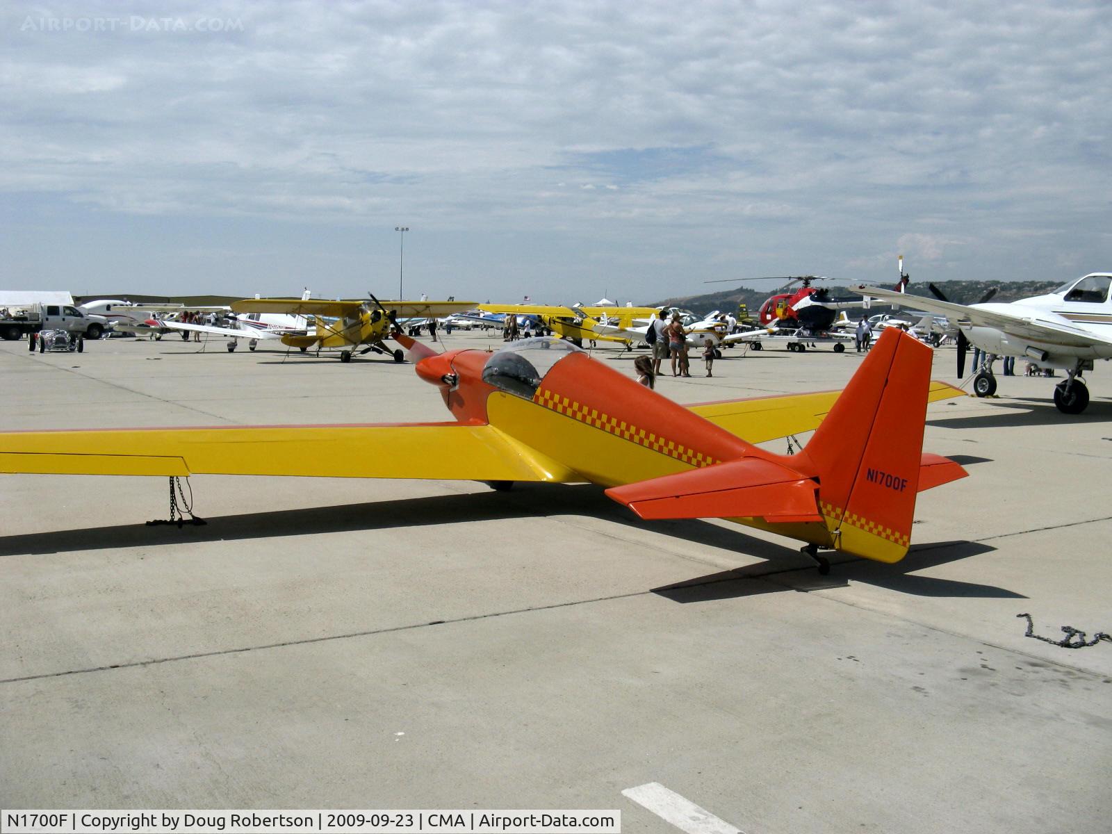 N1700F, 1967 Sportavia-Putzer Fournier RF-4D C/N 4054, 1967 Sportavia-Putzer FOURNIER R.F.4.D motor-glider, Rectimo (VW) 4AR 1200 modified to 1,400 c.c. 40 Hp