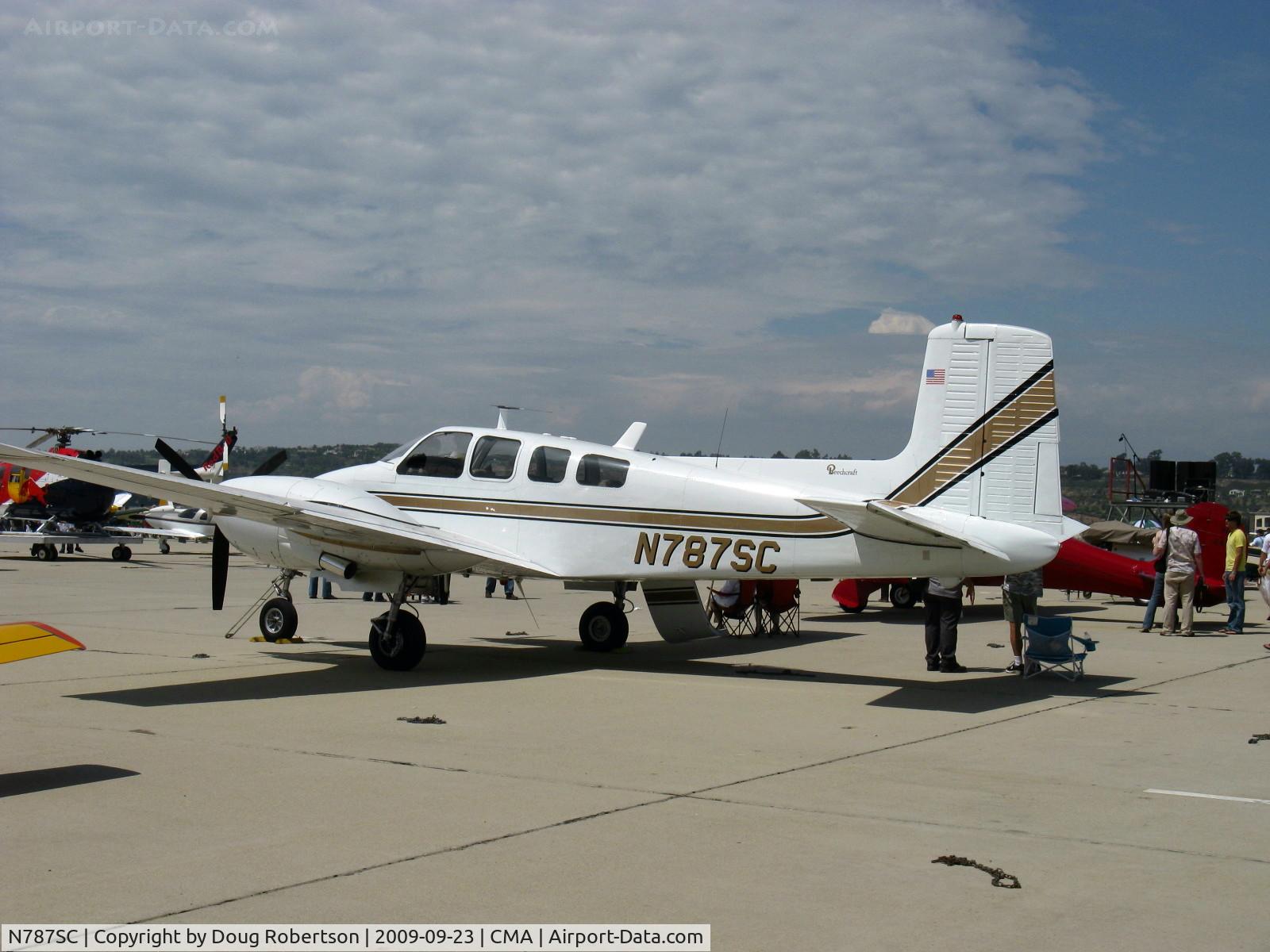 N787SC, 1962 Beech D50E Twin Bonanza C/N DH-324, 1962 Beech D50E TWIN BONANZA, two Lycoming GO-480-G2F6 295 Hp each, three abreast seating-pilot & two copilots