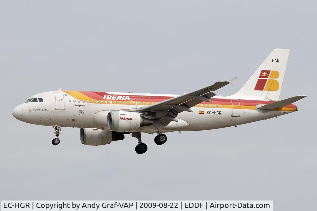 EC-HGR, 1999 Airbus A319-111 C/N 1154, Iberia A319
