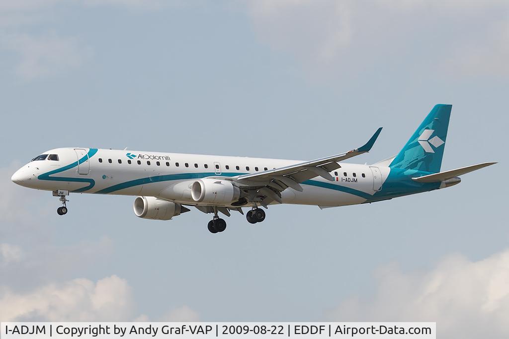 I-ADJM, 2009 Embraer 195LR (ERJ-190-200LR) C/N 19000258, Air Dolomiti EMB195