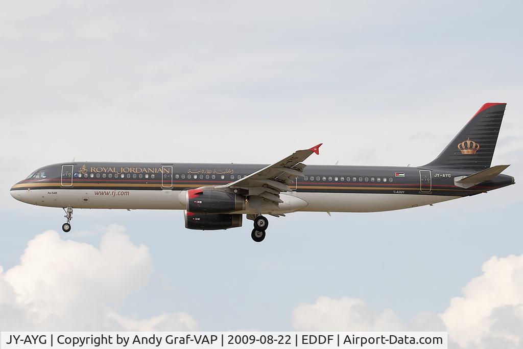 JY-AYG, 2006 Airbus A321-231 C/N 2730, Royal Jordanian A321
