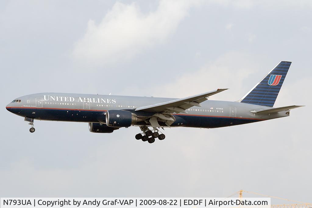 N793UA, 1997 Boeing 777-222 C/N 26946, United Airlines 777-200