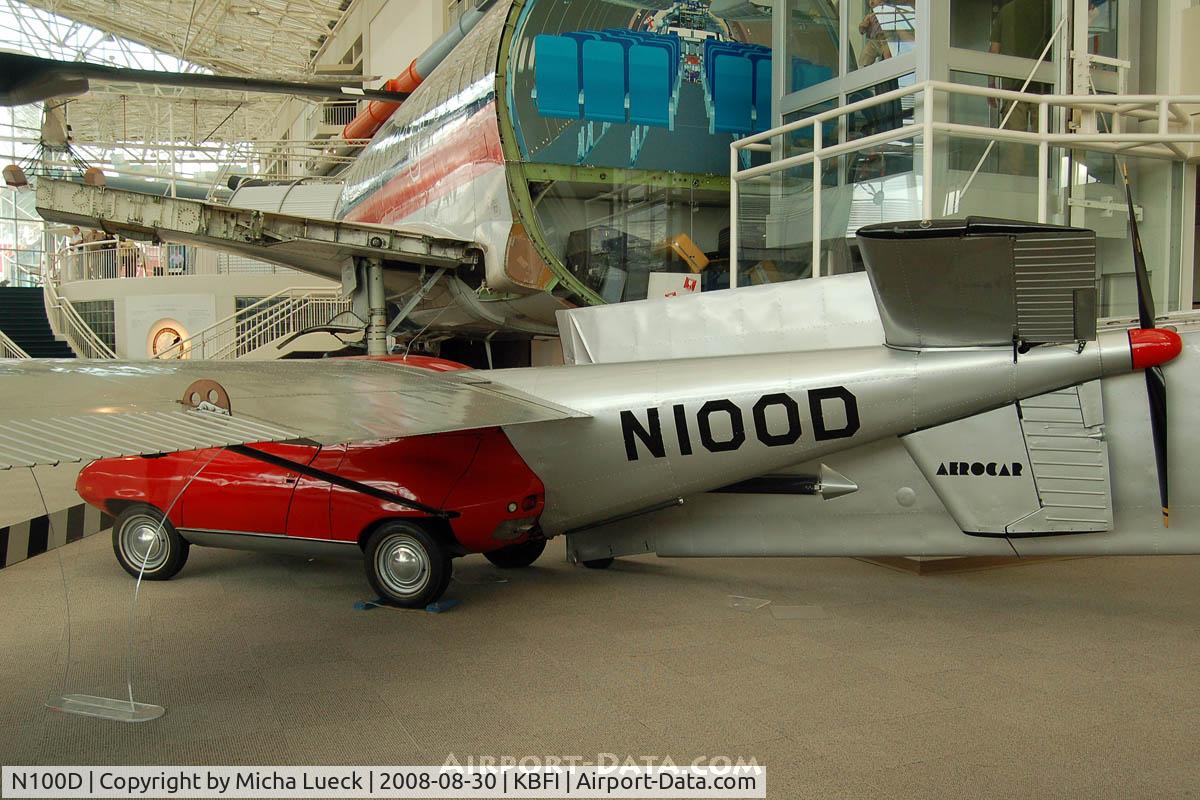 N100D, Taylor Aerocar III C/N 1, At the Museum of Flight