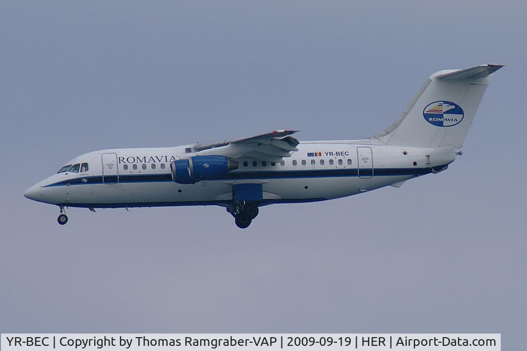 YR-BEC, 1986 British Aerospace BAe.146-200 C/N E2062, Romavia BAe 146