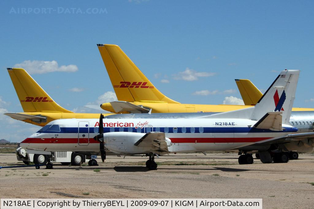 N218AE, 1990 Saab 340B C/N 340B-218, Stored at Kingman Airport (AR)