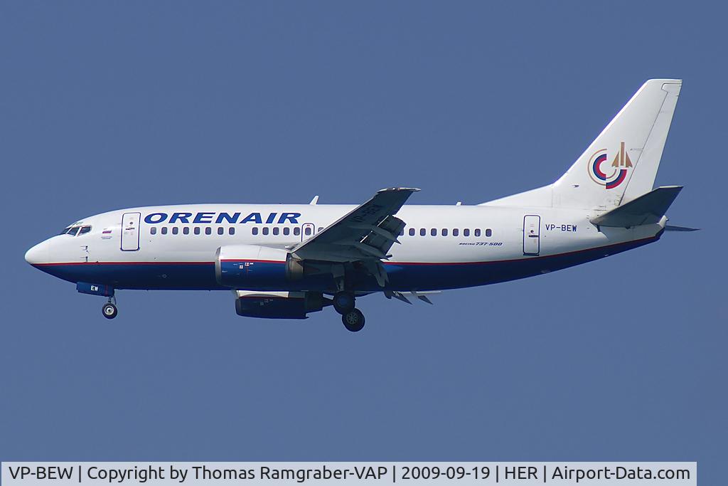 VP-BEW, 1994 Boeing 737-505 C/N 26297, Orenair Boeing 737-500
