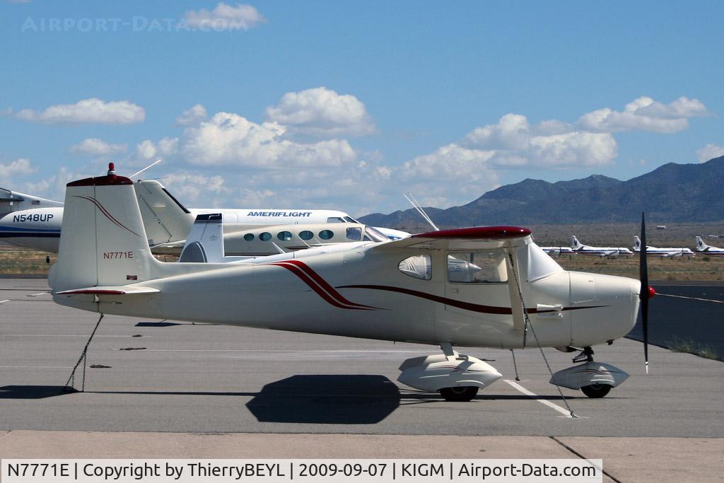 N7771E, 1959 Cessna 150 C/N 17571, Located at Kingman Airport
