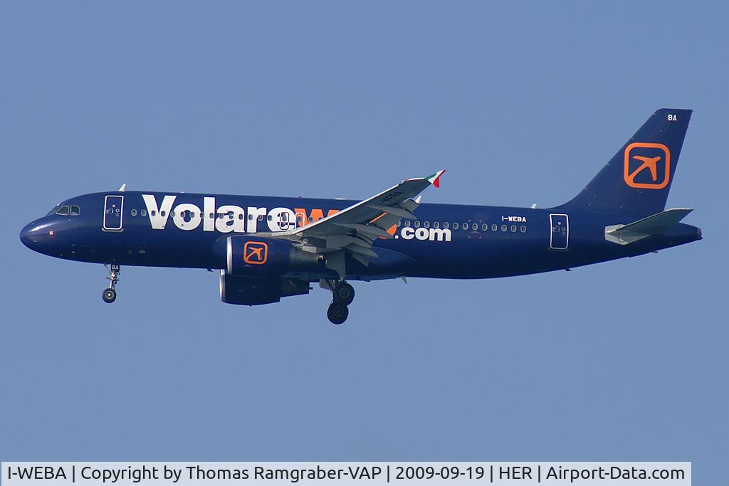 I-WEBA, 2007 Airbus A320-214 C/N 3138, Volare Airlines Airbus A320