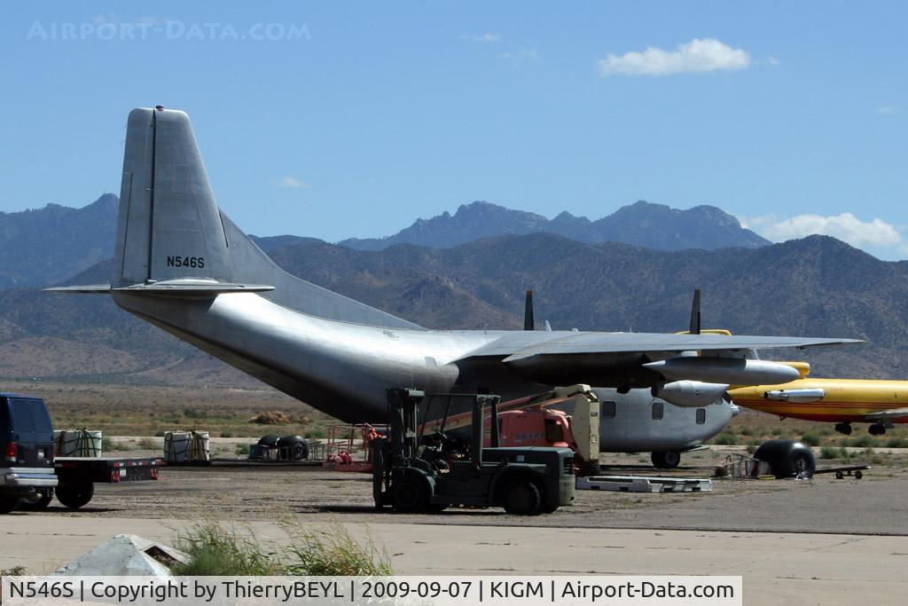 N546S, 1954 Fairchild C-123K Provider C/N 20064, Seen in Kingman Airport in operation