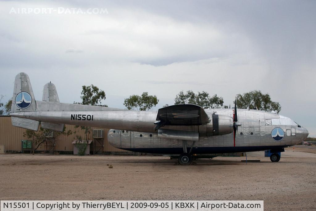 N15501, 1951 Fairchild C-119G Flying Boxcar C/N 10955, Stored (?) at Buckeye Municipal Airport (AR)