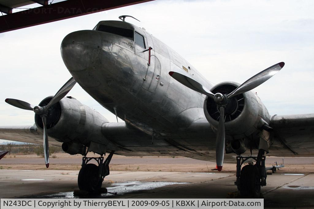N243DC, Douglas DC3C C/N 9247, Stored (?) at Buckeye Municipal Airport (AR)