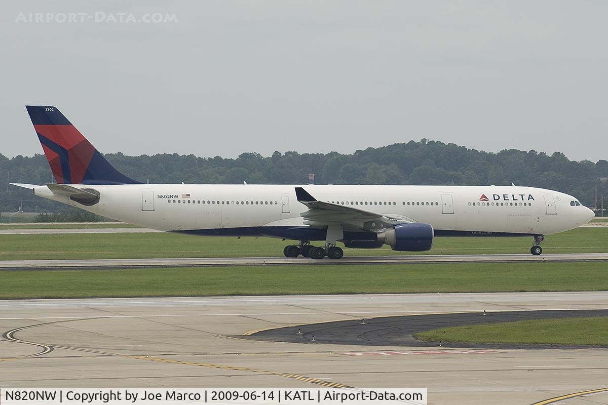 N820NW, 2007 Airbus A330-323 C/N 0859, @ ATL
