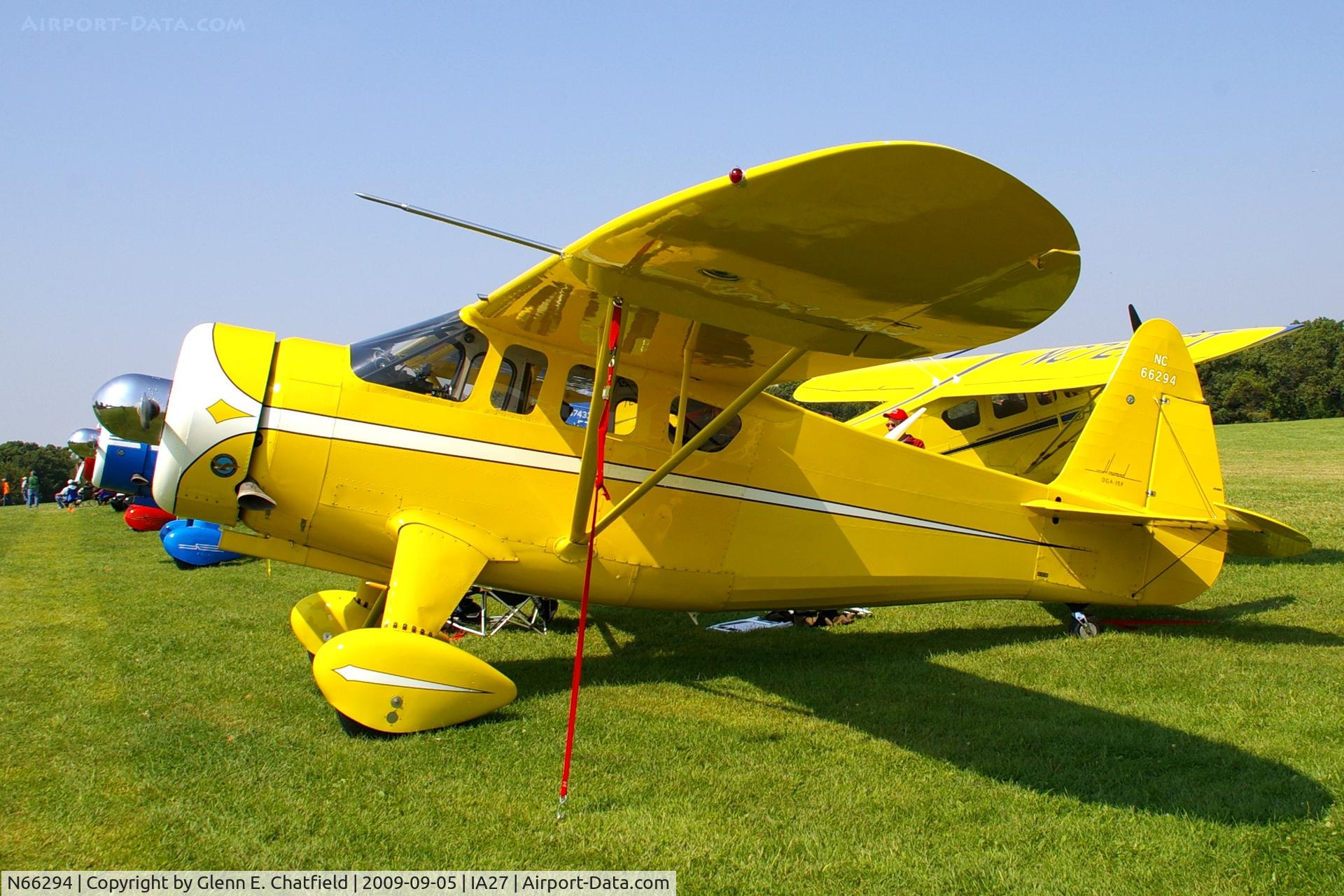 N66294, 1943 Howard Aircraft DGA-15P C/N 892, At the Antique Airplane Association Fly In.  GH-3 44922