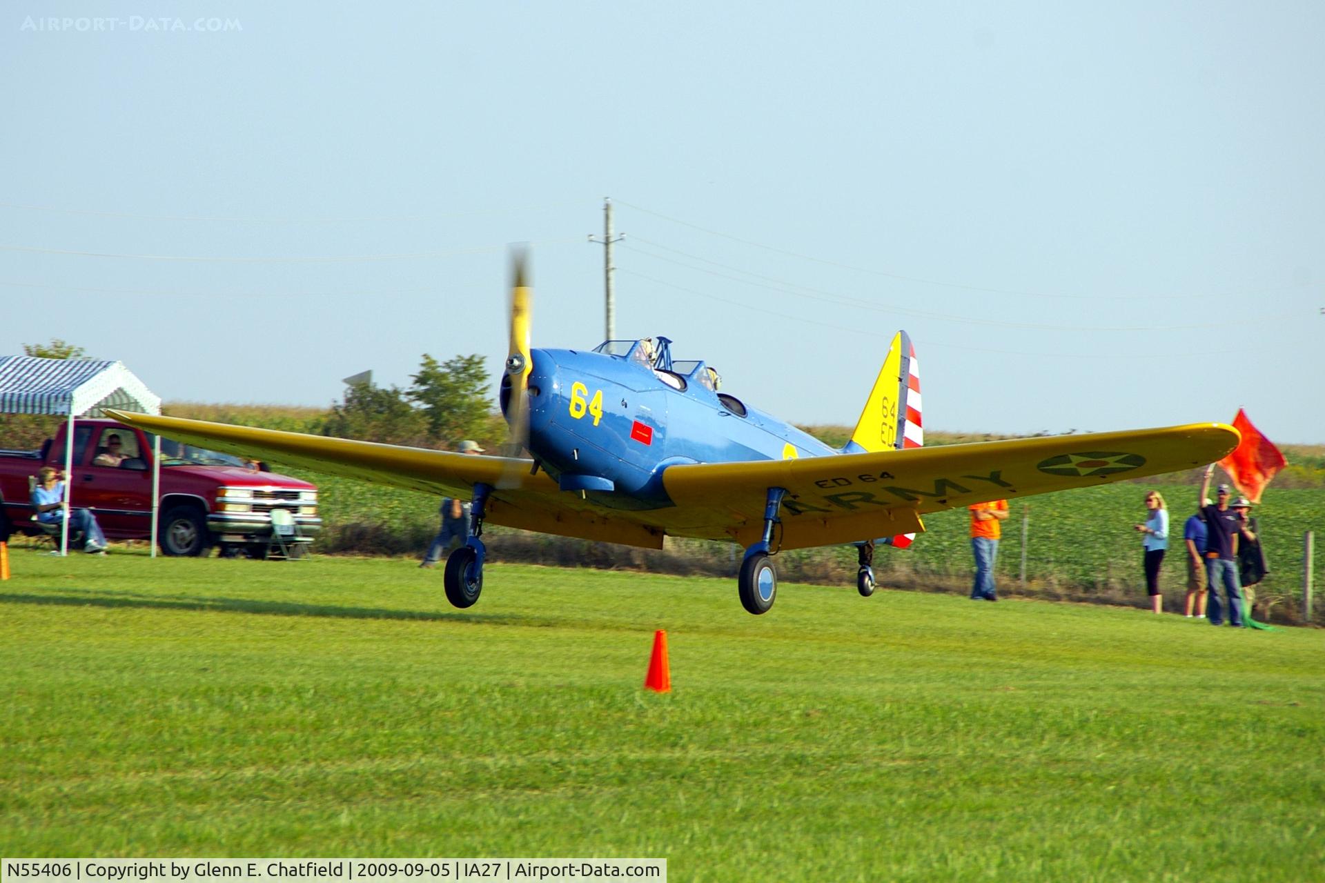 N55406, 1942 Fairchild M-62A-4 C/N T42-1394, At the Antique Airplane Association Fly In.  PT-19A 41-20388