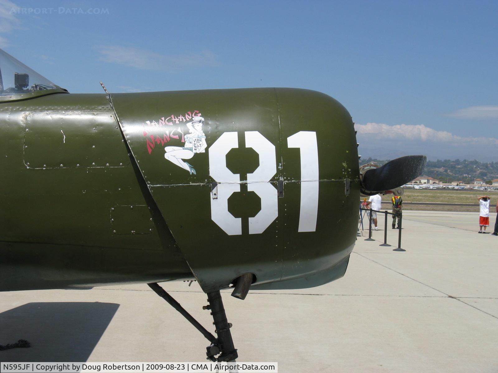 N595JF, 1969 Nanchang CJ-6A C/N 2532051, 1969 Nanchang China CJ-6A, Vedeneev (Ivchenko) M14b 360 Hp upgrade, 'Nanchang Nancy', rare splined shaft M14b engine-only five known in America, #81 is the Red Star Pilot's Associatuion cowl designator.