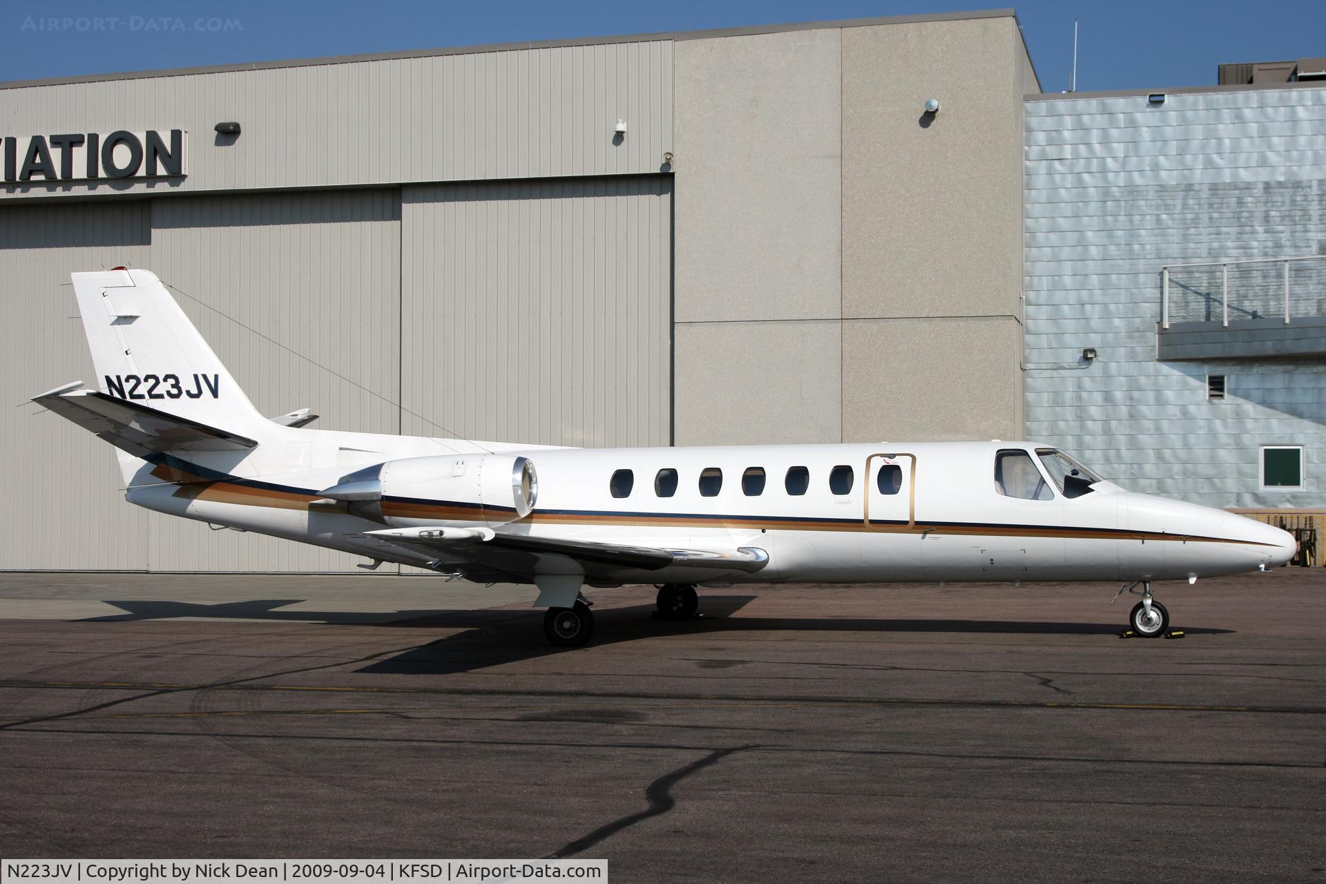 N223JV, 1991 Cessna 560 C/N 5600131, KFSD