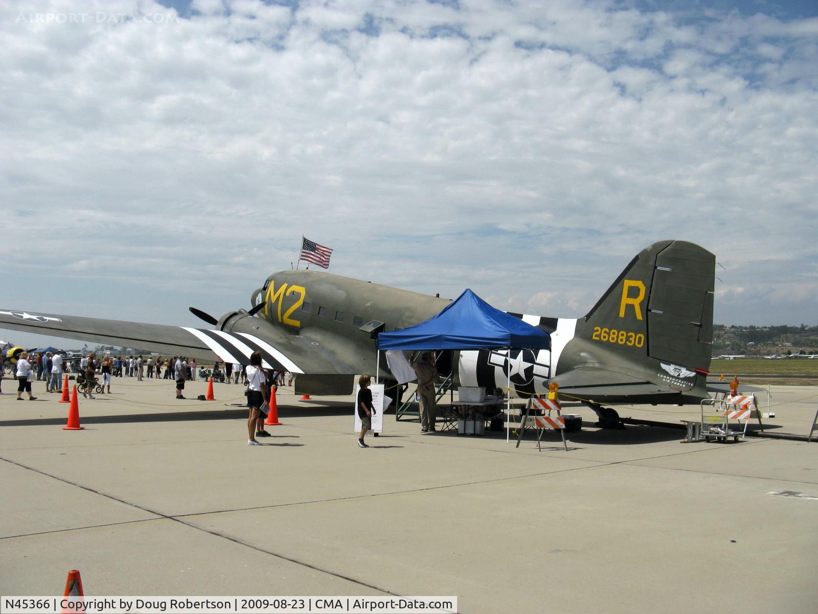 N45366, 1943 Douglas C-53D-DO Skytrooper (DC-3A) C/N 11757, 1943 Douglas C-53D SKYTROOPER 'D-DAY DOLL', two Curtiss-Wright R-1820-56 1,200 Hp each