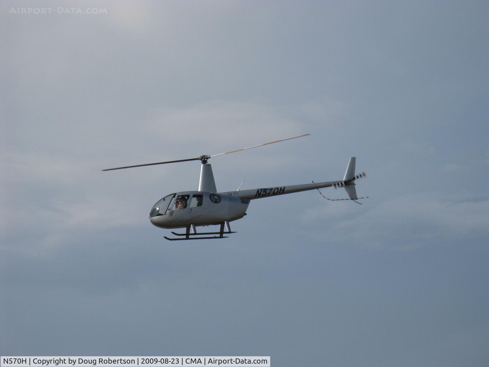 N570H, Robinson R44 C/N 2016, 2009 Robinson R44 RAVEN II, Lycoming IO-540-F1B5 derated to 245 Hp for 5 minutes, 205 Hp continuous, in flight