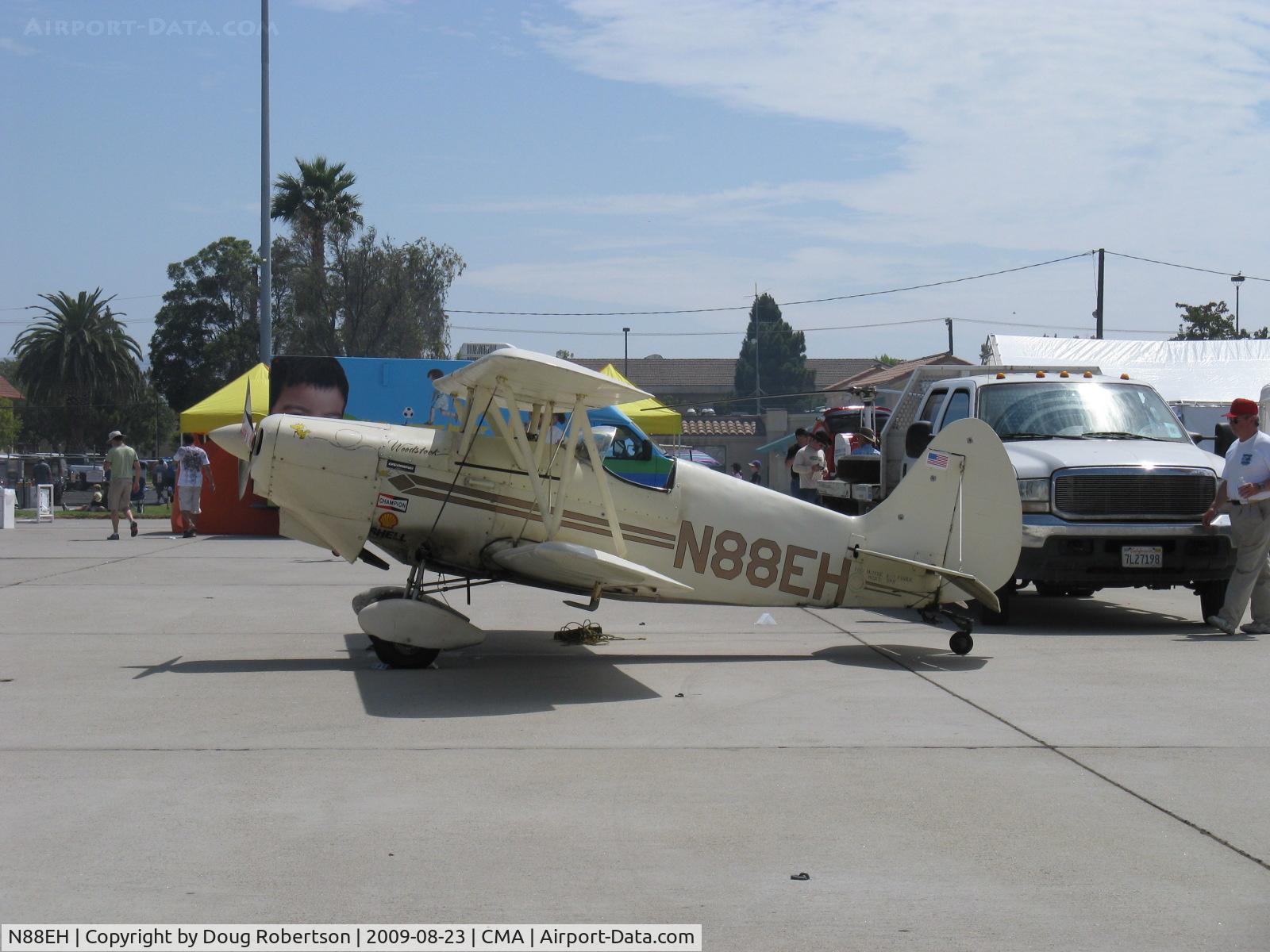 N88EH, 1970 EAA Biplane C/N EHH-1, 1970 Hooper EAA BIPLANE, Model P ACRO SPORT 'Woodstock', Lycoming O-290 135 Hp, design version by Paul Poberezny-EAA Founder.