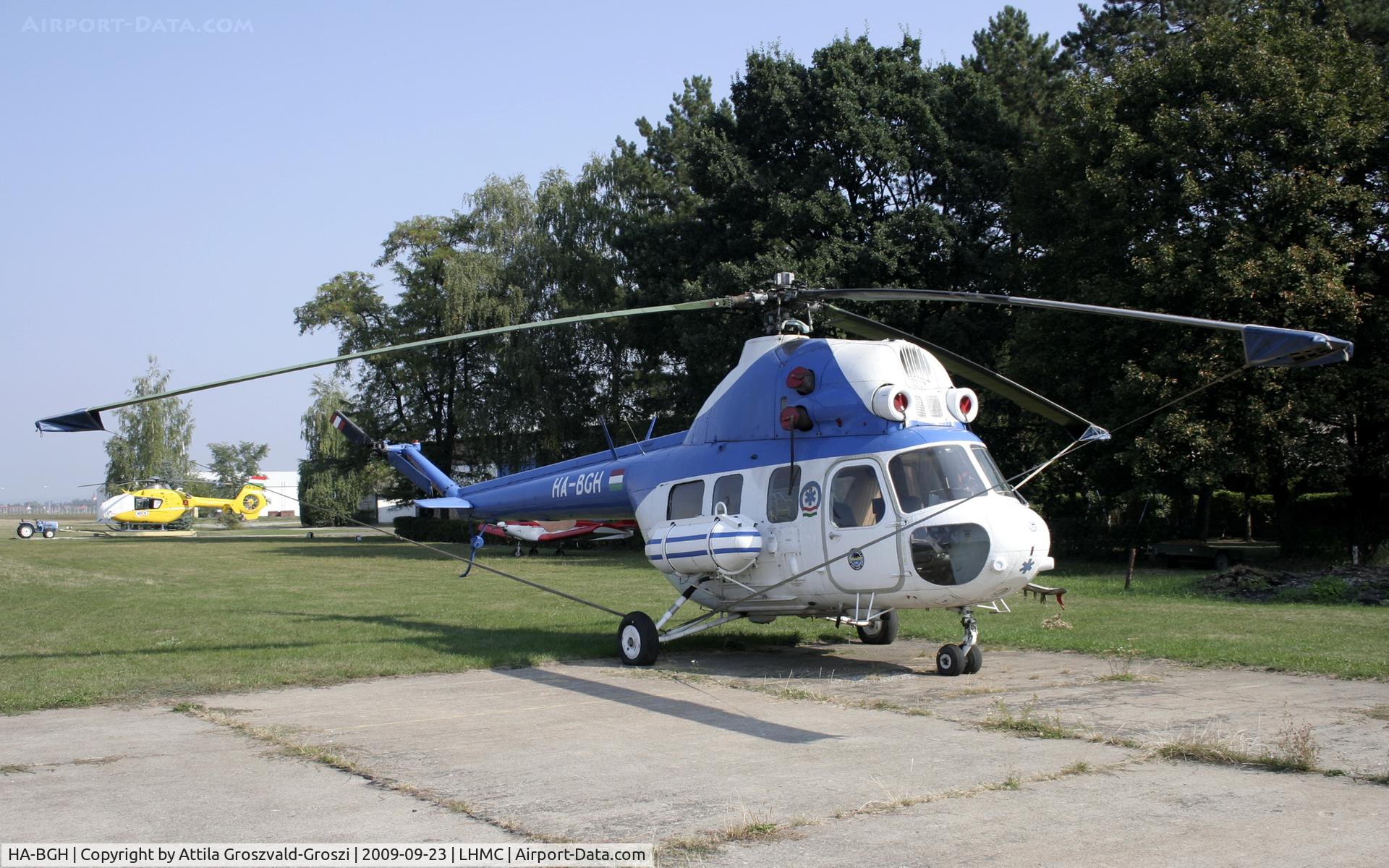 HA-BGH, 1987 Mil (PZL-Swidnik) Mi-2 C/N 518918104, Miskolc Airport - Hungary